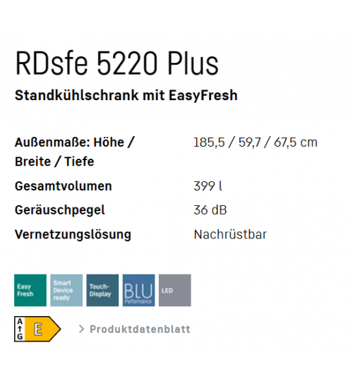 LIEBHERR利勃海尔RDsfe 5220 Plus独立式双门冰箱 生物养鲜